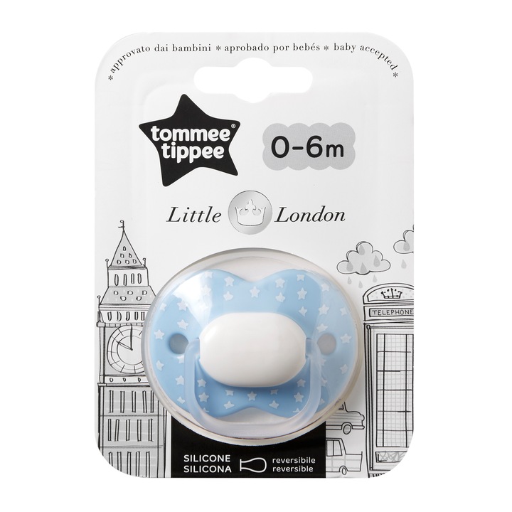 Tommee Tippee Little London játszócumi 0-6 hó, fiú
