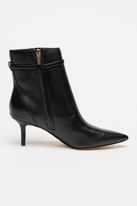 NINE WEST, Botine cu segmente din piele Ansell, Negru, 7