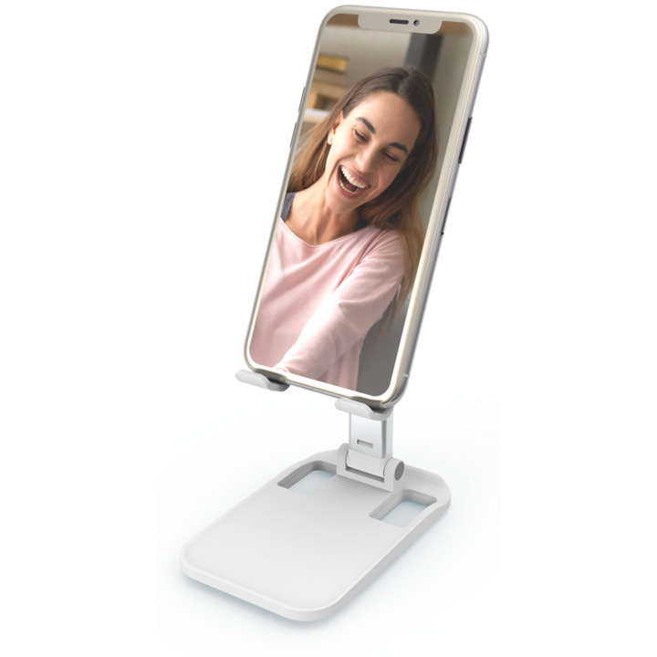 Telefon- és táblagép-állvány vékony, összecsukható, állítható, asztalhoz és ágy mellé, hordozható Digipower állvány