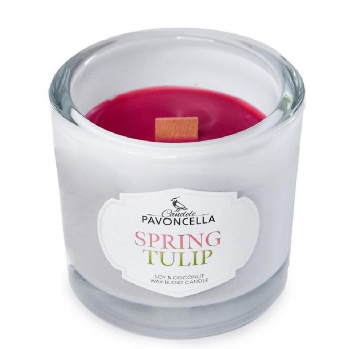 Lumanare din soia Pavoncella, Spring Tulip, 170g