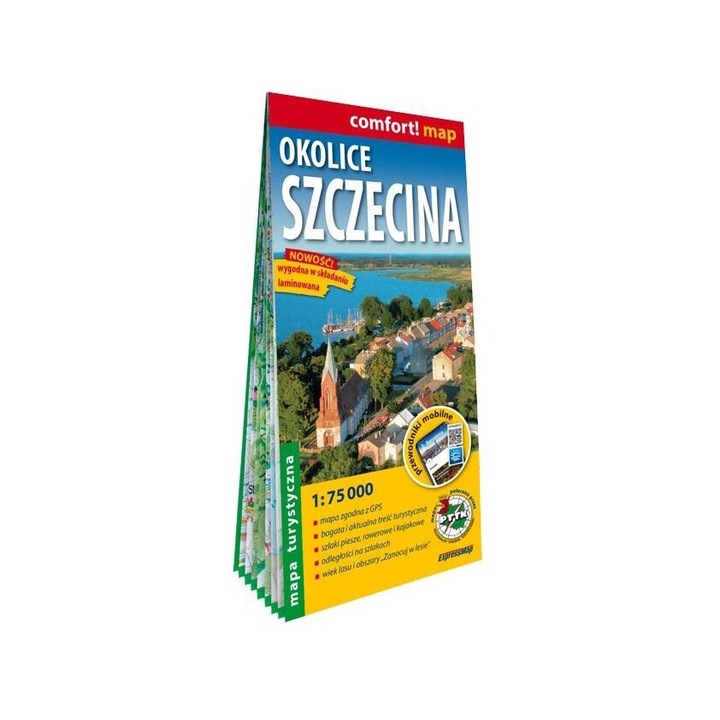 Harta ExpressMap, Comfort! map&guide XL, Szczecina, 1:75.000