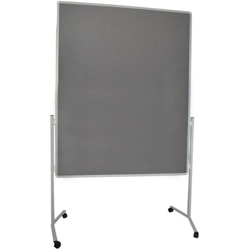 Panou prezentare mobil 1200x1500 mm, cu 2 fete, gri Panou prezentare mobil 1200x1500 mm, cu 2 fete, gri