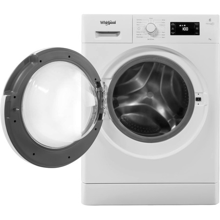 Masina de spalat rufe Whirlpool FreshCare+ FWG71484W EU, 6th- Sense, 7 kg, 1400 rpm, Clasa A+++, Alb