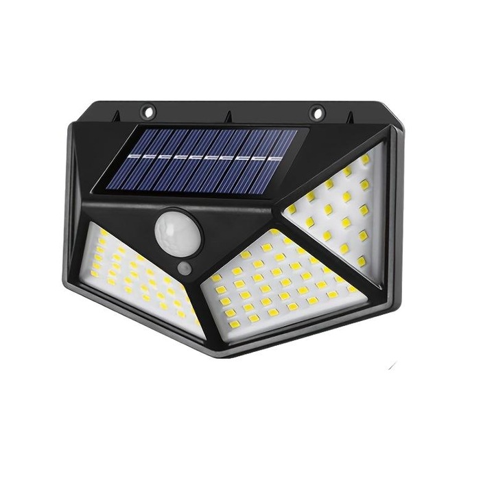 Соларна лампа 100 LED, Mmgoqqt, сензорно активиране, 2 бр., за външна употреба