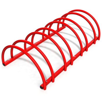 Suport rastel biciclete cu 4 sloturi -model 0022-4 Rosu Suport rastel biciclete cu 4 sloturi -model 0022-4 Rosu