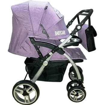 Carucior nou nascuti 2 in 1 Baby Care PRO FK 8600 cu geanta bebe inclusa, Maner reversibil, Spatar reglabil 3 trepte, Landou, Cadru aluminiu, Frana picior,Roti cu rulmenti, MOV Carucior nou nascuti 2 in 1 Baby Care PRO FK 8600 cu geanta bebe inclusa, Maner reversibil, Spatar reglabil 3 trepte, Landou, Cadru aluminiu, Frana picior,Roti cu rulmenti, MOV