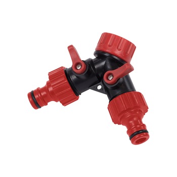 Adaptor pentru robinet cu doua iesiri Kreator KRTGR6024 Adaptor pentru robinet cu doua iesiri Kreator KRTGR6024