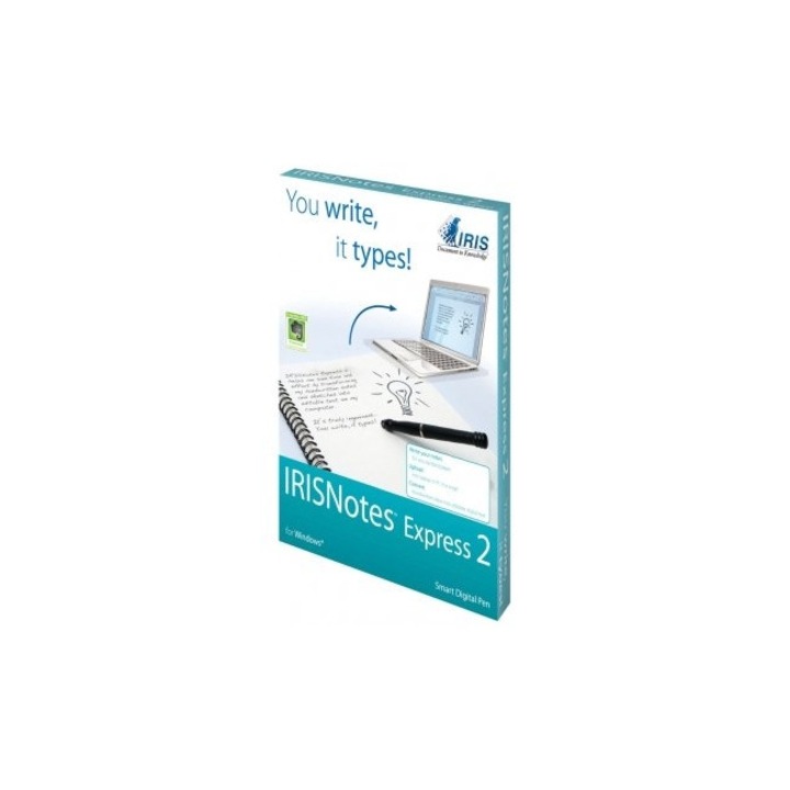 Цифрова писалка и USB приемник IRIS IRISNotes Express 2, съхранява до 100 страници A4/Letter Размер