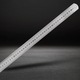Linie de masurare metalica 40 cm, DECORTREND, dubla fata, inox, scala in centimetri