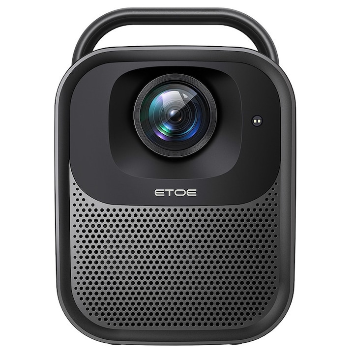 Видео проектор ETOE Seal Pro, 1080P, 1000 ANSI, Google TV, 2*10W високоговорители, черен, 25.7x19.2x17.8cm
