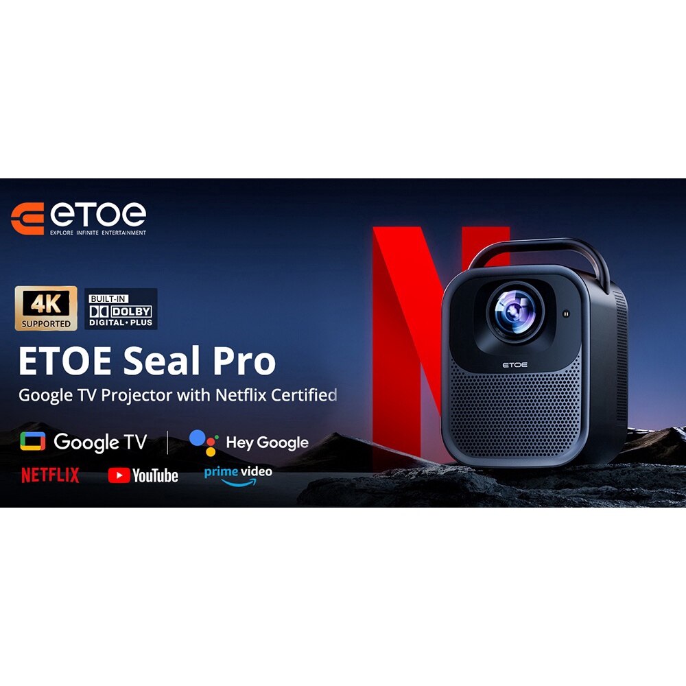 Videoproiector, portabil, ETOE Seal Pro,1000 ANSI, 1920x1080, 180W