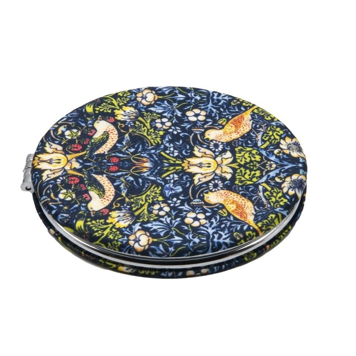 Oglinda de poseta design William Morris - Strawberry thief, Fridolin