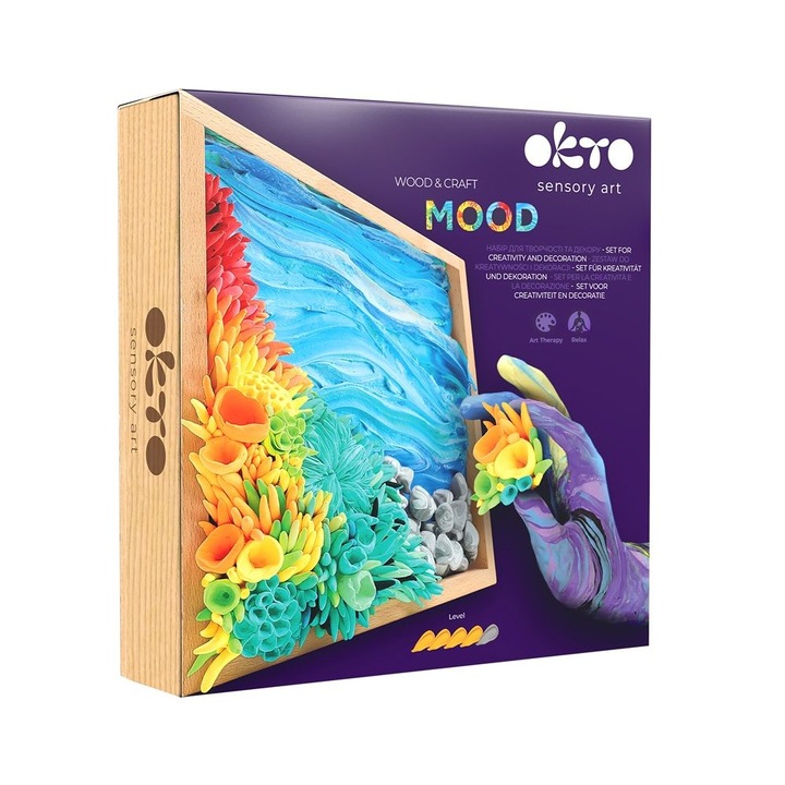 Set de creatie Wood & Craft - Succulents, 21*21cm - Ocean Calm