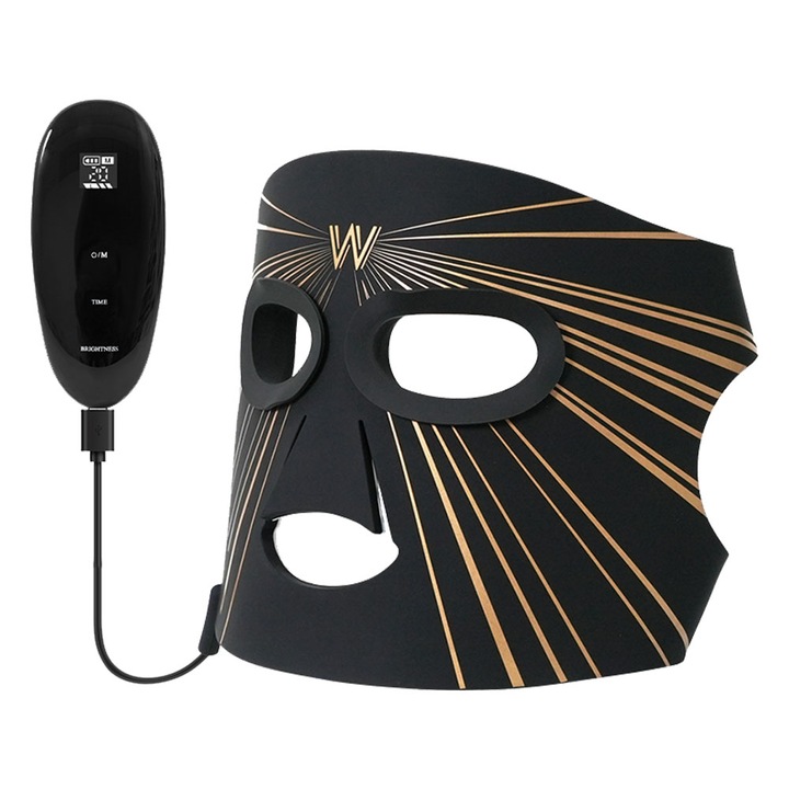 8-цветна LED маска за лице, червена и близка инфрачервена светлина, 78 светодиода