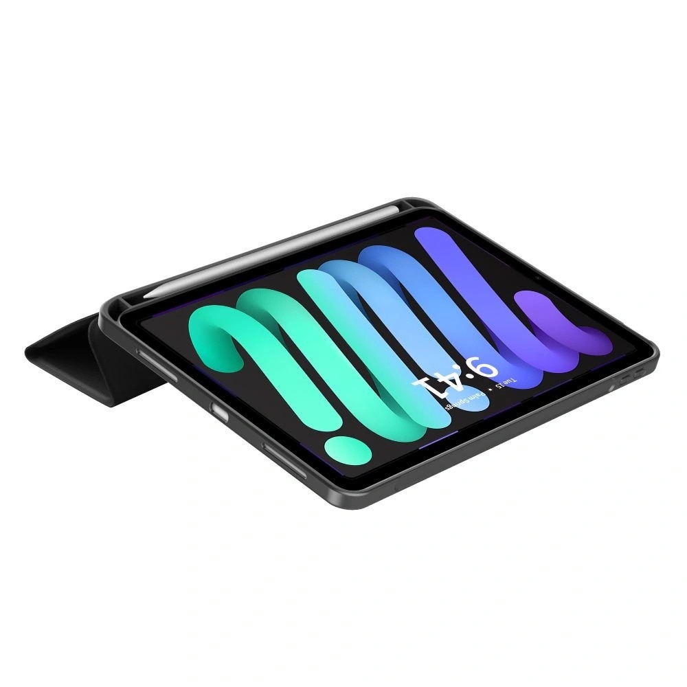 Etui Tech-Protect SC Pen pentru iPad Mini 8.3, compartiment Apple Pen, negru, set 1x etui