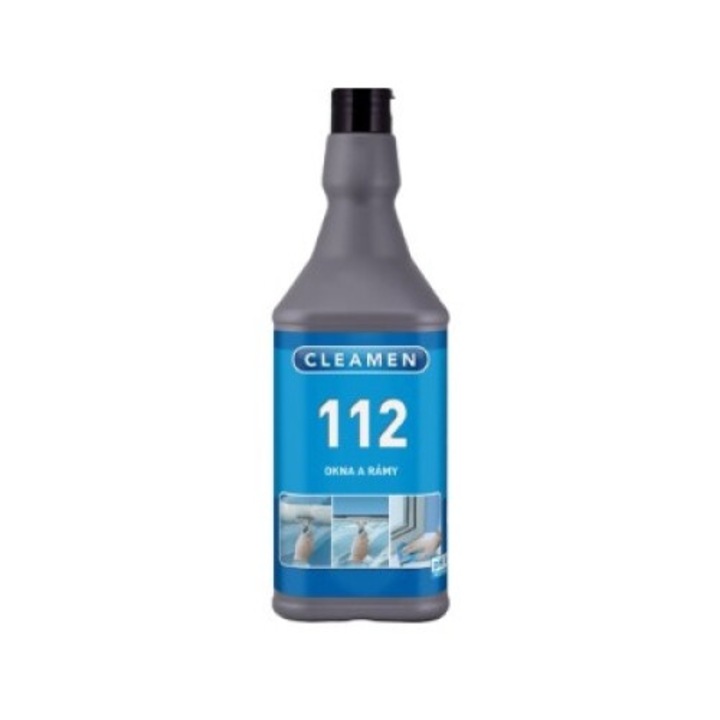 CLEAMEN 112 Solutie pentru sticla si rame de geam, 1l
