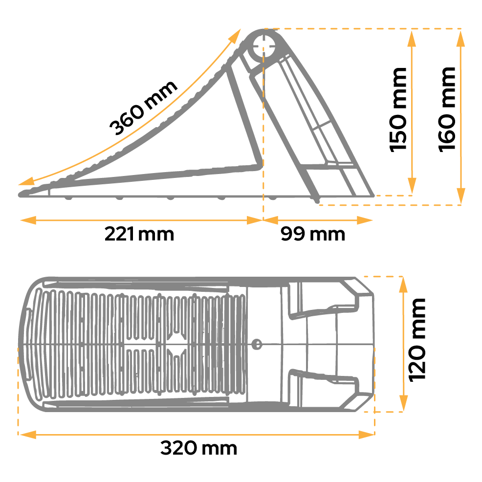 Cale Pentru Blocat Roti, Al-Ko, Uk36, Material Plastic, Capacitate ...