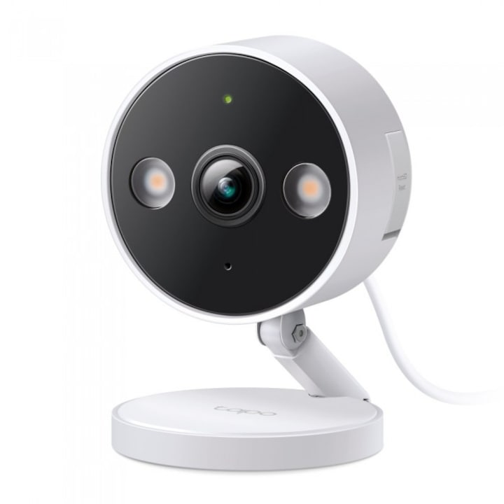 Camera de supraveghere TP-Link Tapo C120, 4 MP, Wi-Fi, nocturna, alb-negru, 67,4x57,4x44,1mm