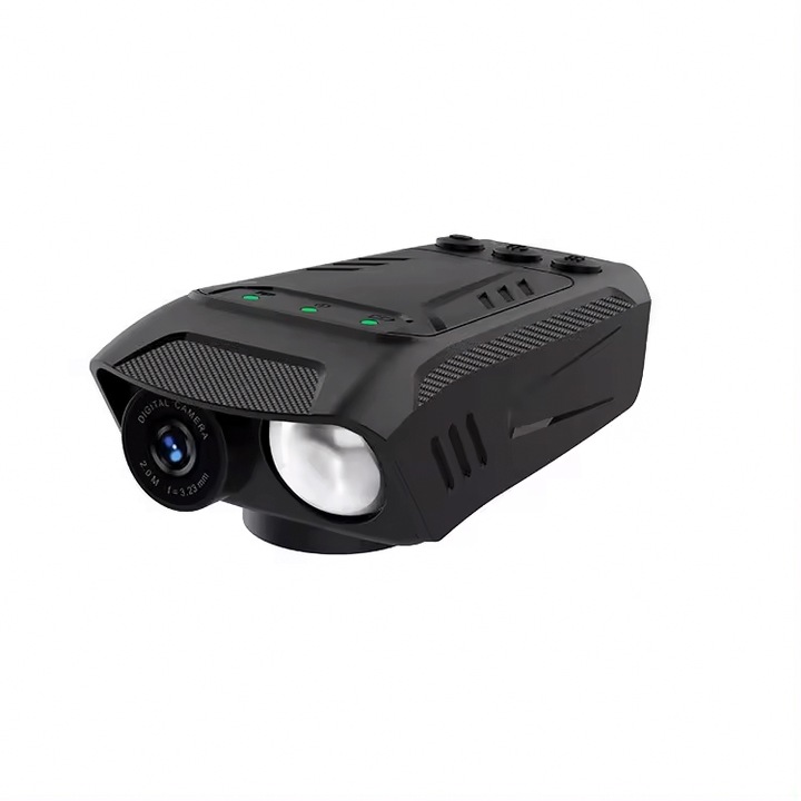 Gadget 3 in 1 pentru Biciclete, Camera de Filmat 1080p, Claxon, Lanterna, pentru Ciclism, Camera de Actiune pentru Sport in Aer Liber