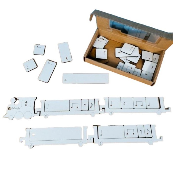 Joc educativ, Colorado, Tren, Alb, 3+