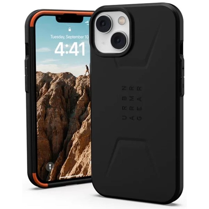 Husa de protectie pentru iPhone 14 Plus - UAG Civilian, Negru