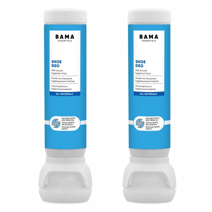 Deodorant pentru pantofi Bama Shoe Deo, 2 x 100 ml