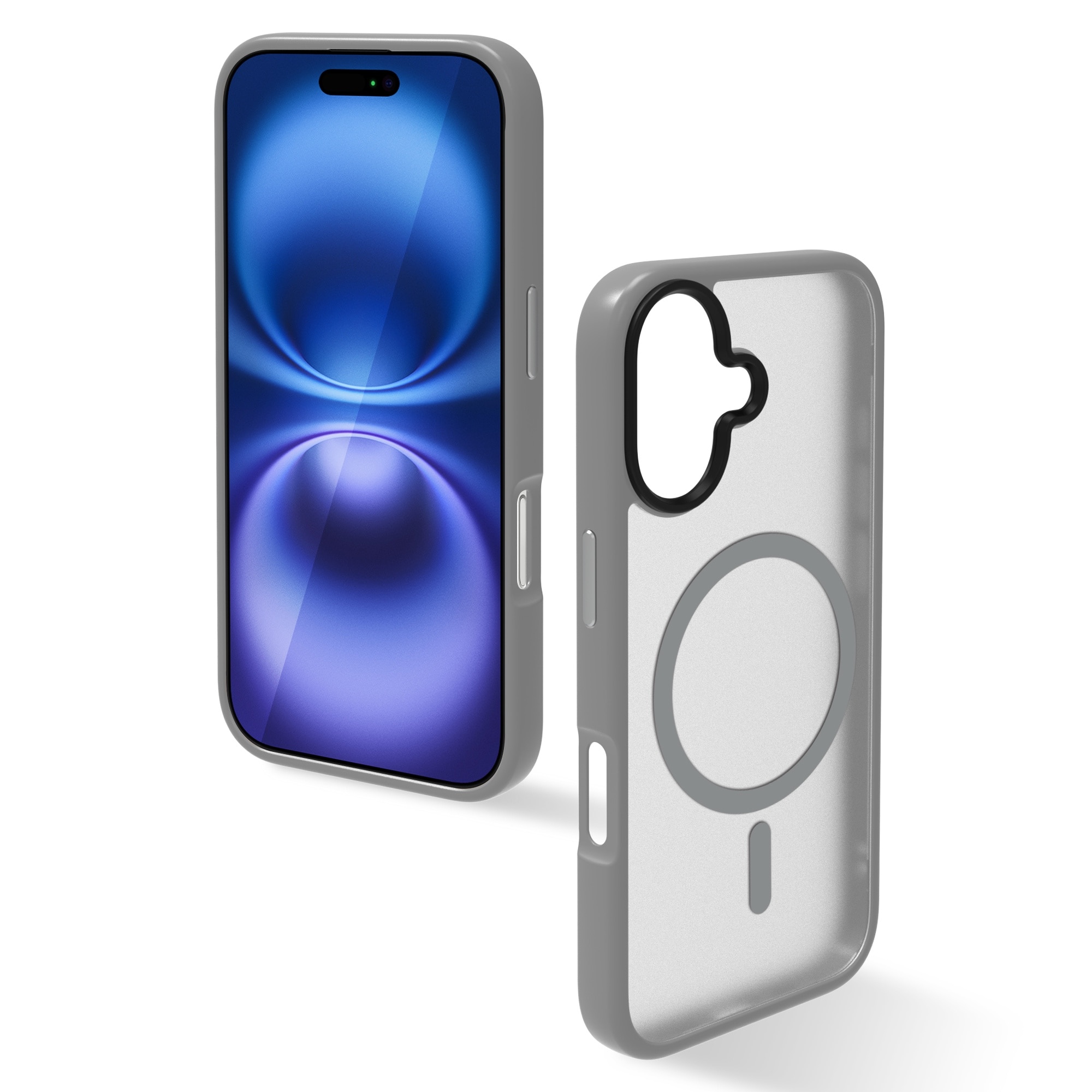 Husa de Protectie, Compatibila Apple iPhone 16, Doctor Shield Fantom, MagSafe - Gri