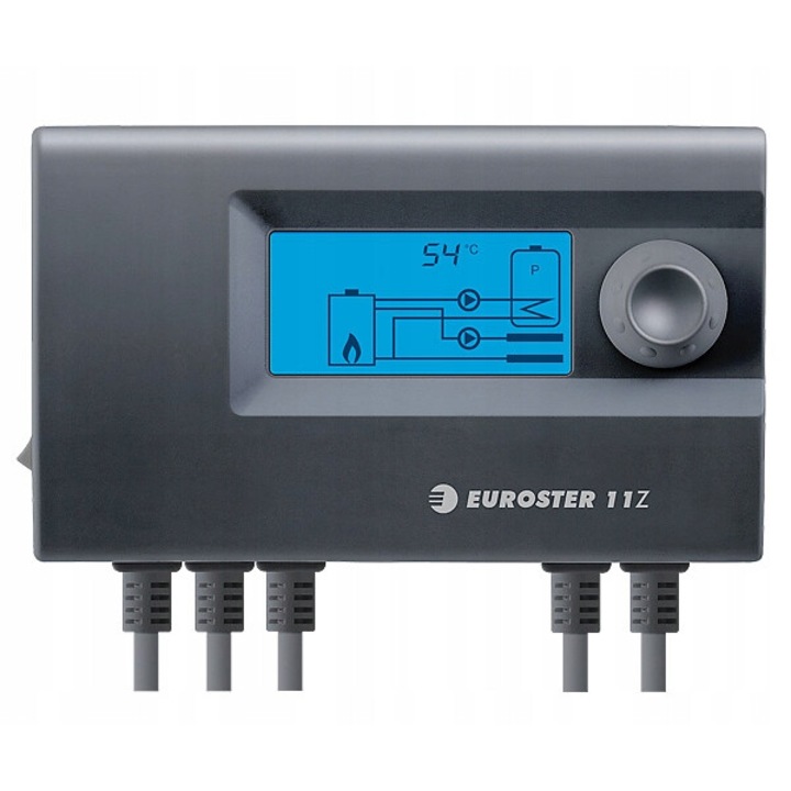 Regulator Euroster 11Z pentru pompa de incalzire centrala si apa calda, control temperatura 20-80C, Anti-Stop, LCD