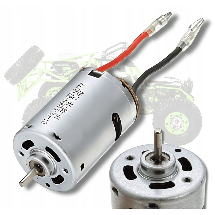 Motor 540, Wl toys, 12428-0121, Tensiune 7.4v, Piese originale, Destinat pentru modele crawler