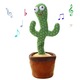 Cactus Dansator Macvi® Interactiv Jucarie Amuzanta si Educativa, cu 120 de Melodii, Imitare Sunete si Efecte Luminoase