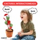 Cactus Dansator Macvi® Interactiv Jucarie Amuzanta si Educativa, cu 120 de Melodii, Imitare Sunete si Efecte Luminoase