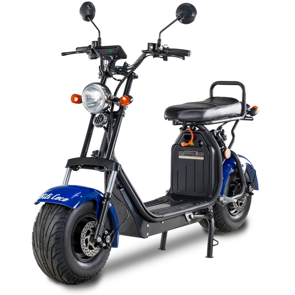 Scooter electric BILI COCO G8 LIGHT, 2000W, 45 km/h, albastru, 2