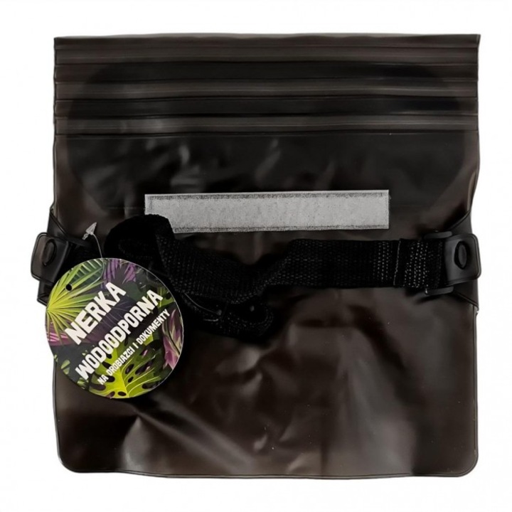 Спортна чантичка MCD, водоустойчива, черна, 200x150мм, с регулируема каишка