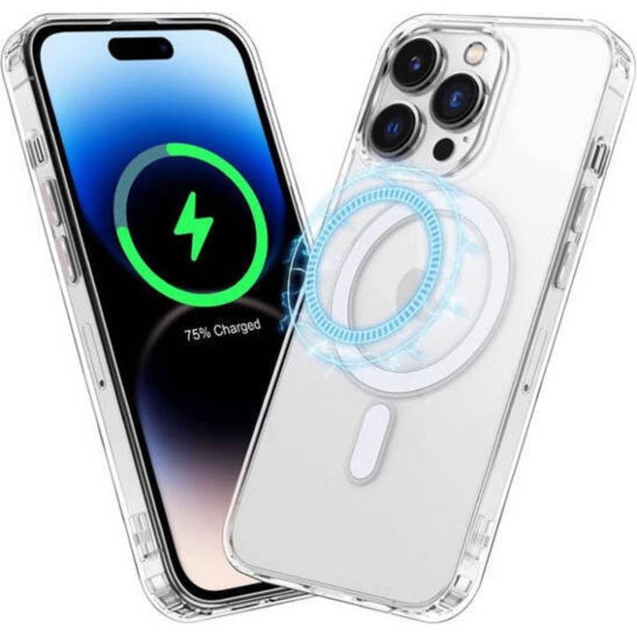 Husa pentru iPhone 15 Pro Max magsafe case transparenta