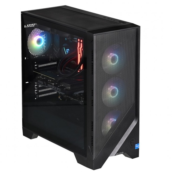 Настолен компютър Actina PBM 12400F, 32GB RAM, 1TB SSD, NVIDIA GeForce RTX 4060 Ti, 650W, черен