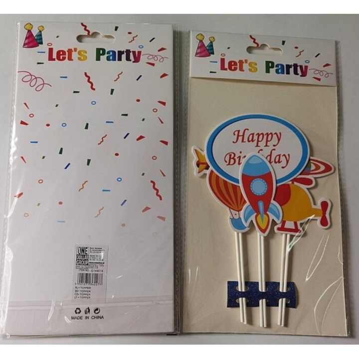 Topper tort kosmos 29x16cm set, ADAR