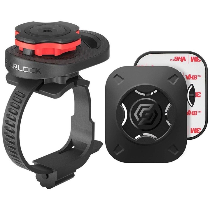 Стойка за телефон за велосипед Spigen GearLock MS100, стойка за кормило, черна