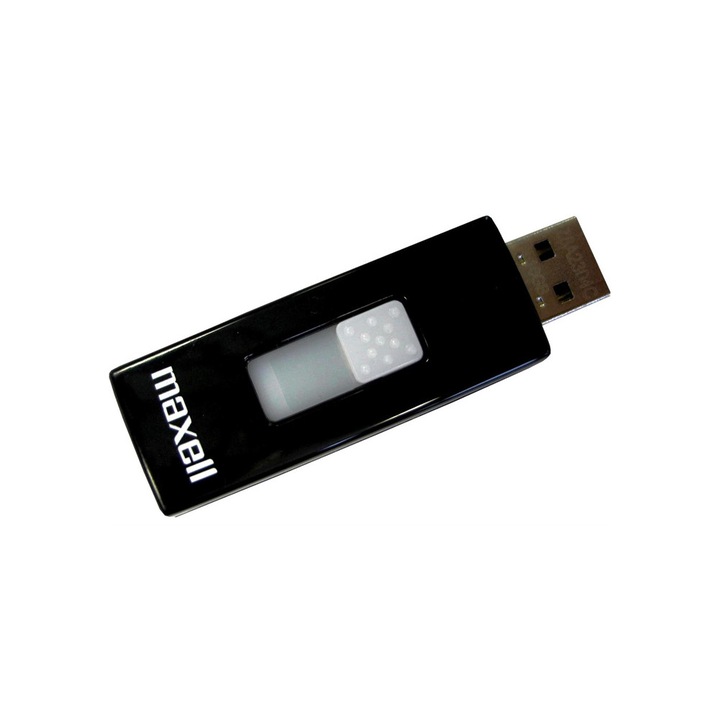 USB памет MAXELL Venture, USB 2.0, 8GB, Черен