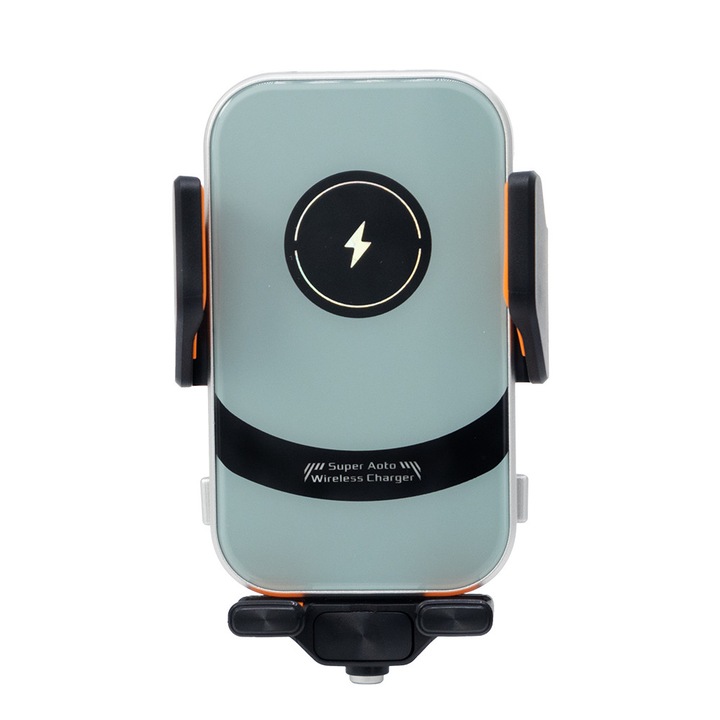 Suport auto pentru telefon, Ecobox, Incarcare wireless, 15W