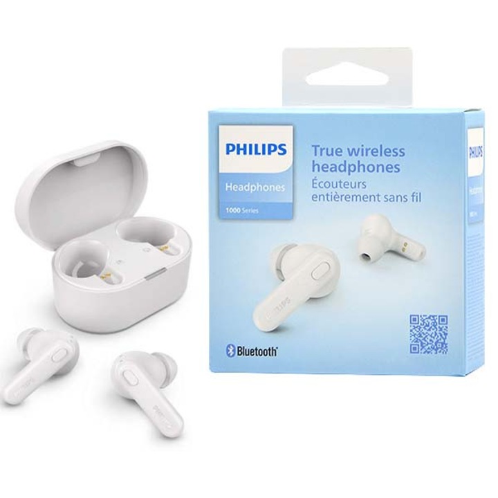 Philips vezeték nélküli fülhallgató, TWS, Bluetooth 5.3, IPX4 vízállóság, fehér
