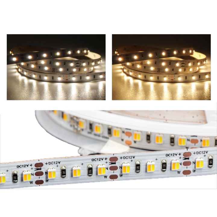 LED лента MW Lighting 3527, 9.6W/m, 12V, 60LED, 2700-6500K