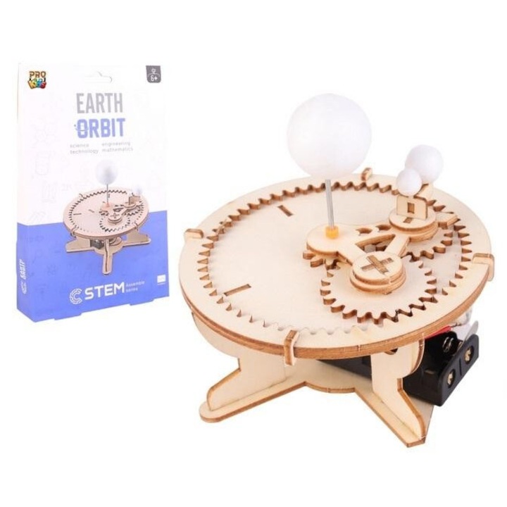 STEM oktatási készlet, Föld körüli pálya modell, 265x175mm, 6+
