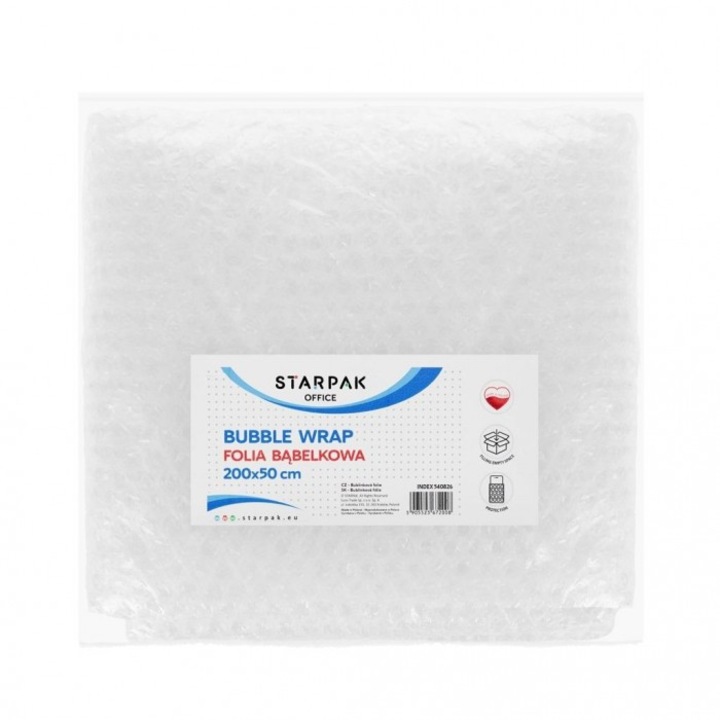 Folie bubble 200x50cm STARPAK, articole scolare