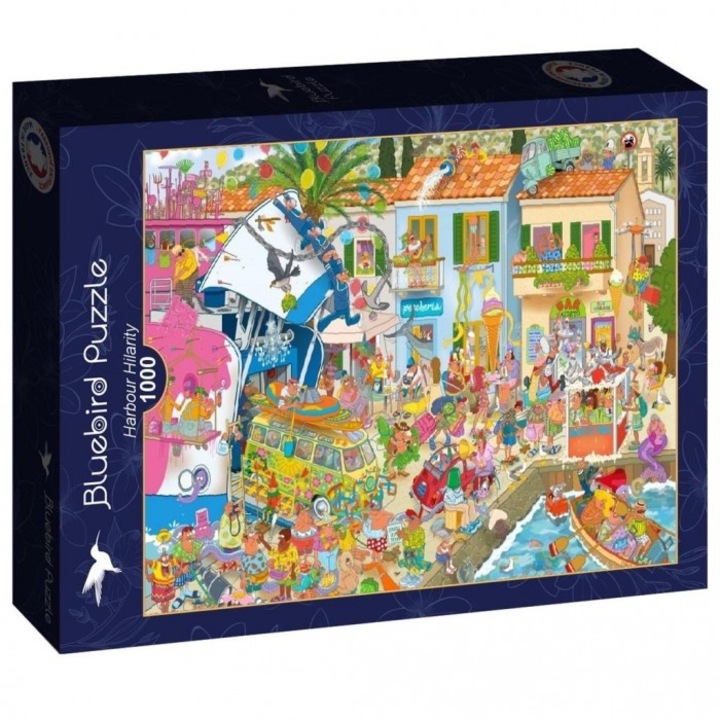 Puzzle Harbour Hilarity, Bluebird Puzzle, 1000 Piese, Multicolor