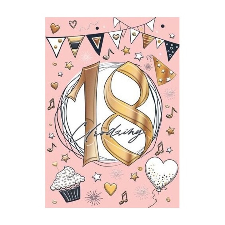 Felicitare A5 Girl 18, Henry, 212x155mm, cu coperta colorata