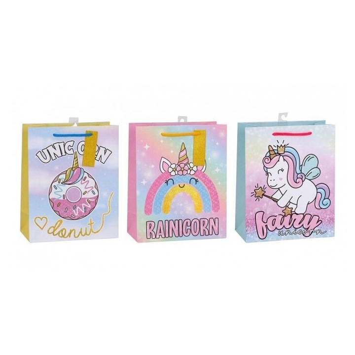 Toreba prezentare KR 12020 M, NInvest, cu funda si tag personalizat, 320x260mm