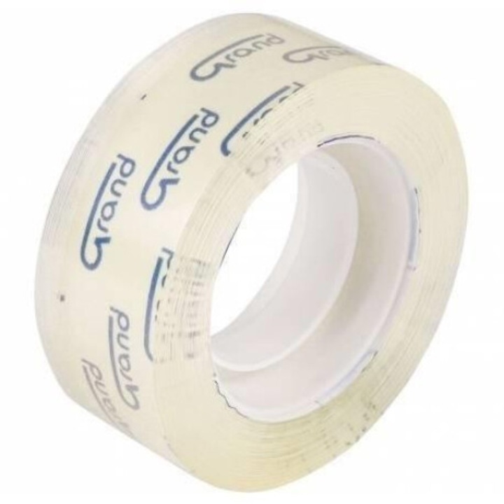 Banda adeziva, Grand, 19mmx33m, set 8 bucati, transparent, 55x158mm