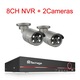 Surveillance Kit 8CH NVR, 4MP, mozgásérzékelő, vízálló kamera, 2 kamera