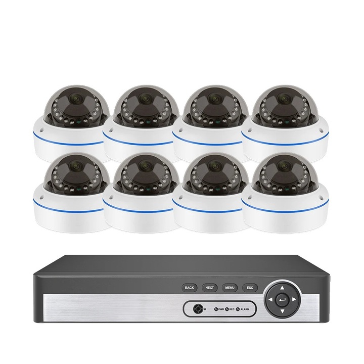 Kit Supraveghere SANNCE, 8MP, 4 camere, 4TB, H.265+, IP66