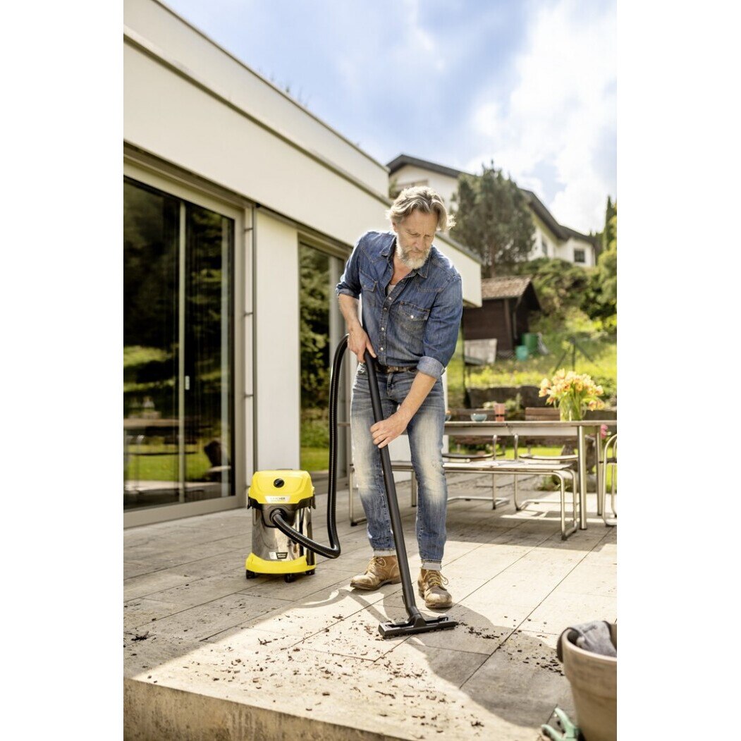 KARCHER WD 3-18 S V-17/20 Akku-Wasser- und Staubsauger – Stahl – 17 l – Gelb